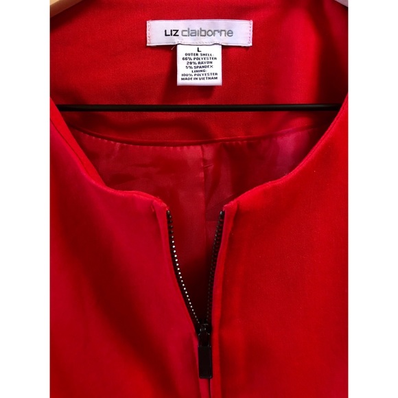 LIZ Claiborne Red Jacket, size Large! - Picture 3 of 5